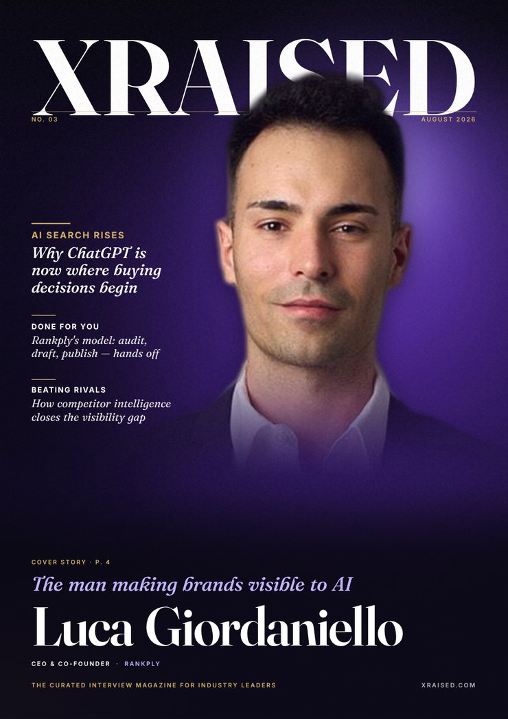 Cover of The man making brands visible to AI — featuring Luca Giordaniello