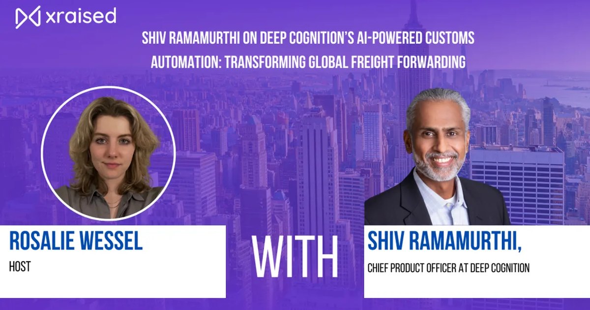 Shiv Ramamurthi, Chief Product Officer at Deep Cognition, interviewed on xraised